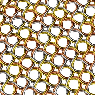 Maille en métal groupé